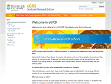 Tablet Screenshot of egrs.jcu.edu.au